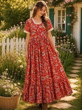 Vintage Handmade Prairie Dress Maxi